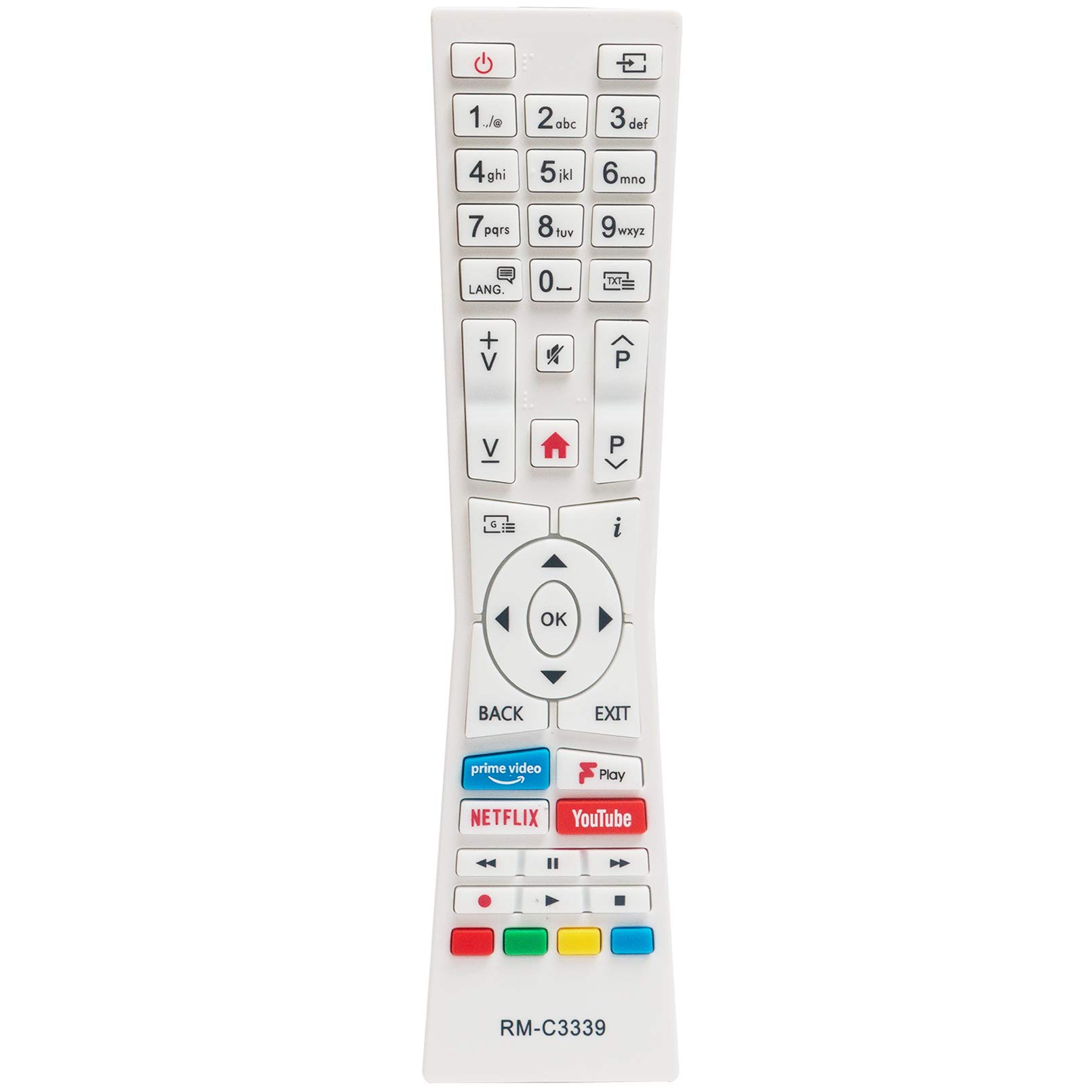 ALLIMITY RM-C3339 Remote Control Replace for JVC SMART 4K LED TV LT-24C685 LT-32C695 LT-32C696 LT-32C790 LT-43C790 LT-43C795 LT-43C890 LT-49C890 LT-49C898 LT-55C870 LT-55C898