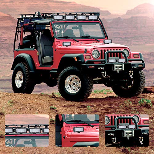 Zmoon LED Pods Light Bar 7 Inch 432W 43200lm Driving Fog Off Road Lights Waterproof Spot Flood Combo Beam LED Cubes Lights for Pickup Truck Jeep ATV UTV SUV Boat,2 Pack