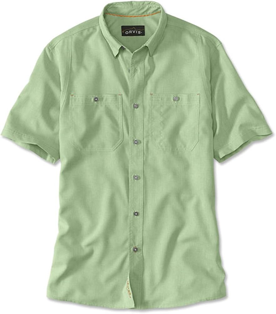 Orvis Mens Tech Chambray Short-Sleeved 