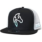 Lost Calf Horse 3D Logo Black White - Hats Cap, One Size-X-Large