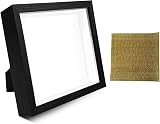 sunmeg 2Pcs 3D Shadow Box 8x8 Wood Photo Frame Deep Display Box view 7
