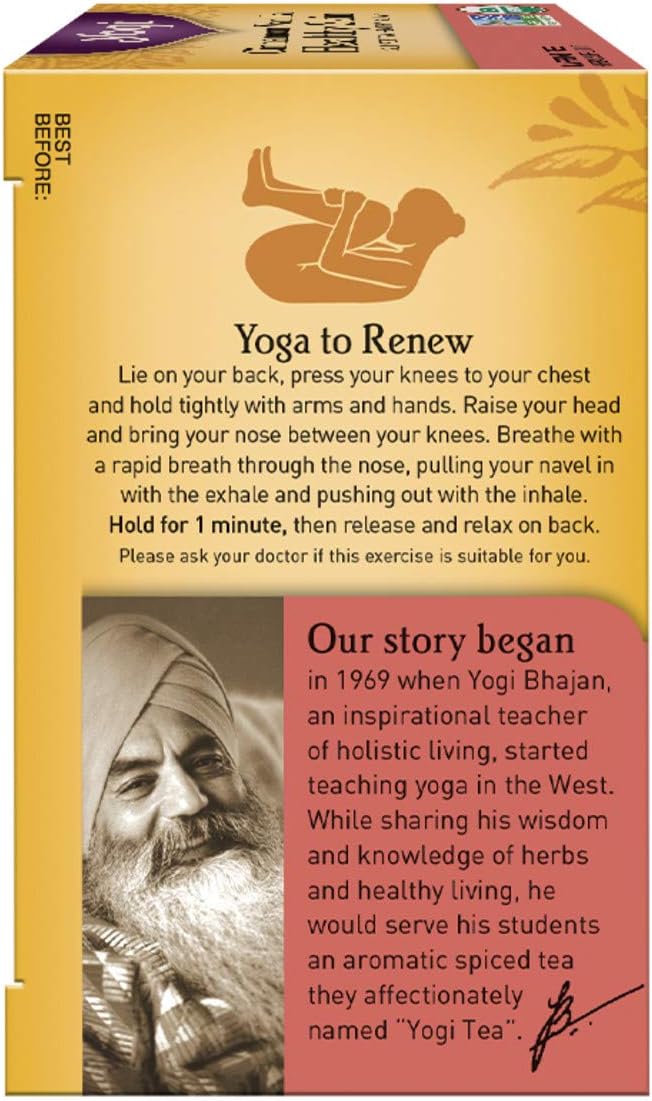 Yogi Tea, Cinnamon Vanilla Healthy Skin, 16 Count: Health & Personal Care