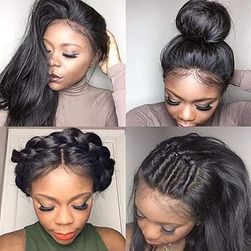 Amazon Com 360 Lace Frontal Human Hair Wigs For Black Women