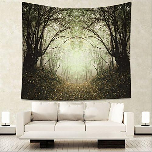 Dodoer 3 Size Indian Mandala Tapestry Forests Wall Hanging Tapestries Boho Bedspread Yoga Mat Blanket Beach Towel Picnic Table Cloth