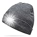 Ultra Bright 5 LED Beanie Cap/Hat Hands Free Unisex Lighted Stocking Cap Perfect Hands Free Flashlight For Camping,Hiking,Hunting,Fishing,Jogging,Construction or Just For Fun One Size Fits Most (Grey)