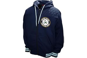 Franchise Club Mens College Walk On Full Zip Hoodie Jacket