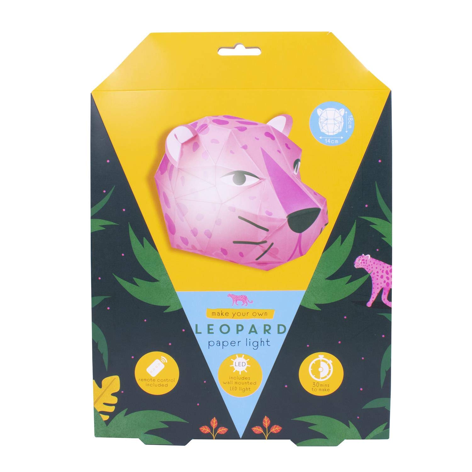 Fizz Creations New Make Your Own Leopard Head Light DIY Gift, 1829