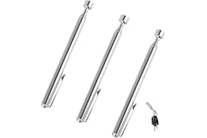 KENNYDA 3 Pcs Magnetic Pick-up Tool, 3lb Telescopic Magnetic Stick 25 Inch Pick-up Rod Telescoping Magnet Stick Gadget for Pi