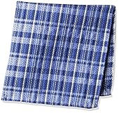Dwyane Wade for The Tie Bar Men's Longboard Plaid Pocket Squares, Blues, One Size