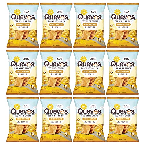 Quevos Egg White Chips The Original Low Carb Egg Crisps, Crunchy