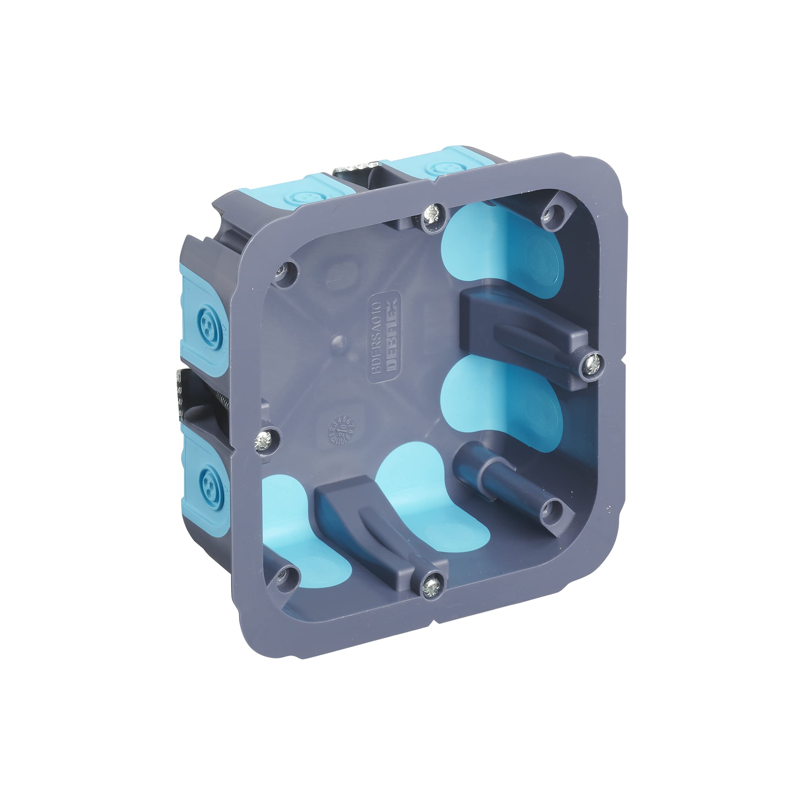 Debflex 718866 Electric Waterproof Outdoor Storage Box Encastree Stop Air 100 x 100 x 40 + Debflex-718866, Grey/Blue/White