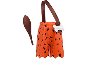 IMEKIS Kids Baby Caveman Costume Historical Stone Age Birthday Outfit for Girls Boys Halloween Cosplay Dress Up Photo Shoot