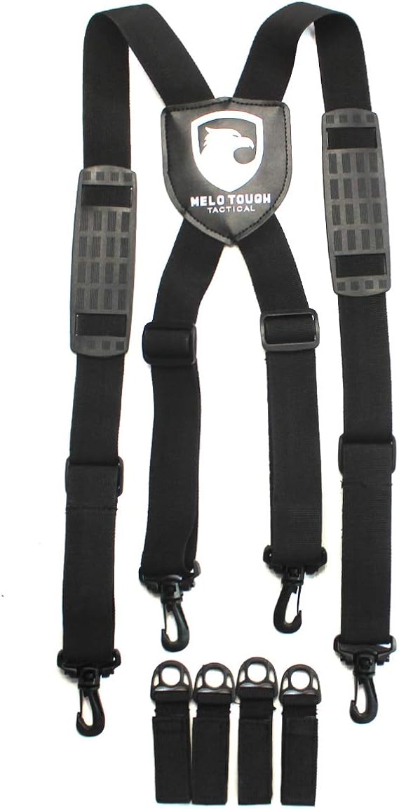 Melo Tough Tactical Suspenders Tactical Duty Belt Harness for Police