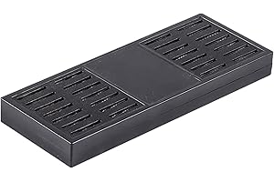 CSGTSWGS Cigar Humidifier, 1 PCS Rectangle Black Plastic, 6.5 Inch Humidor Moisture Control Device, Manual Operation
