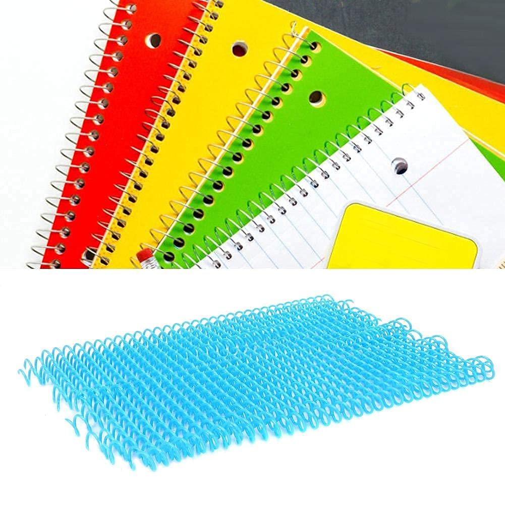 Fydun 20 x Spiral Binding 30 Holes Combs Binding Rings for A4 Book Album Scrapbooking (13 mm-Blue)