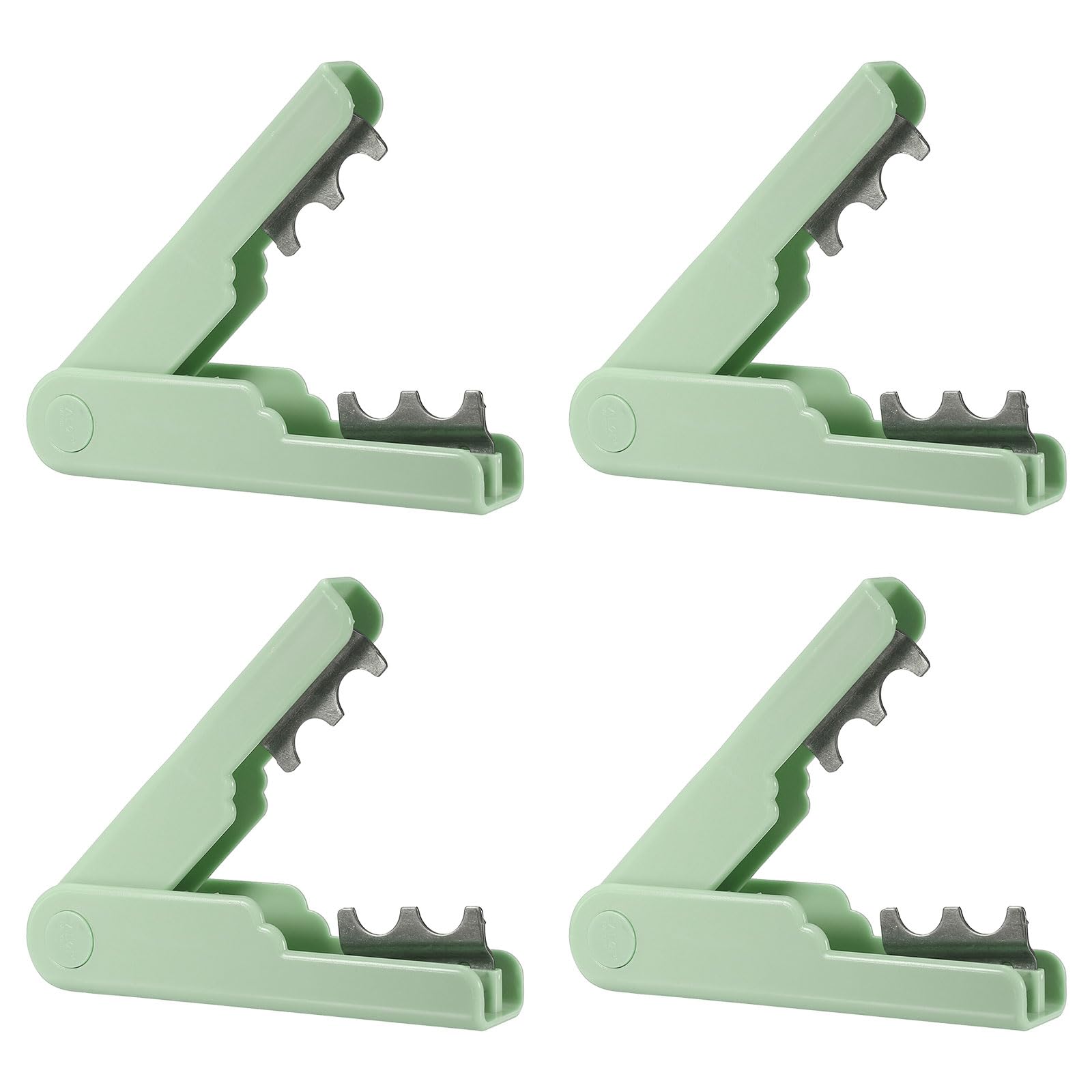 PATIKIL Rose Thorn Stripper Tool, 4Pack Metal Thorn Remover Tools Rose Stem Leaf Thorn Stripper for Rose Flower Floral Arrangement, Green