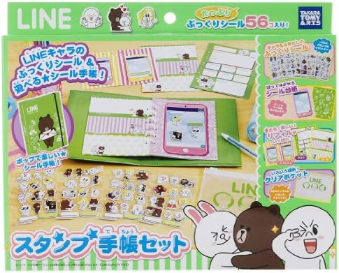 LINE CHARACTER notebook stamp set (japan import)