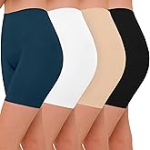 ZENUTA Seamless Slip Shorts for Under Dresses Anti Chafing Shorts Womens Bike Shorts for Yoga Workout
