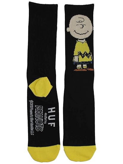 HUF Herren Socken X Peanuts Charlie Crew Socks
