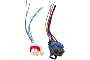 SecosAutoparts 4l60e 4L80e 65e Neutral Safety Switch, Pigtails Switch Connectors 7 & 4 Wire, Fit for GM 1995-2004, 4-Speed Automatic Transmission, 88862288 15305920 15305887 350-0077-1P 186-24229422