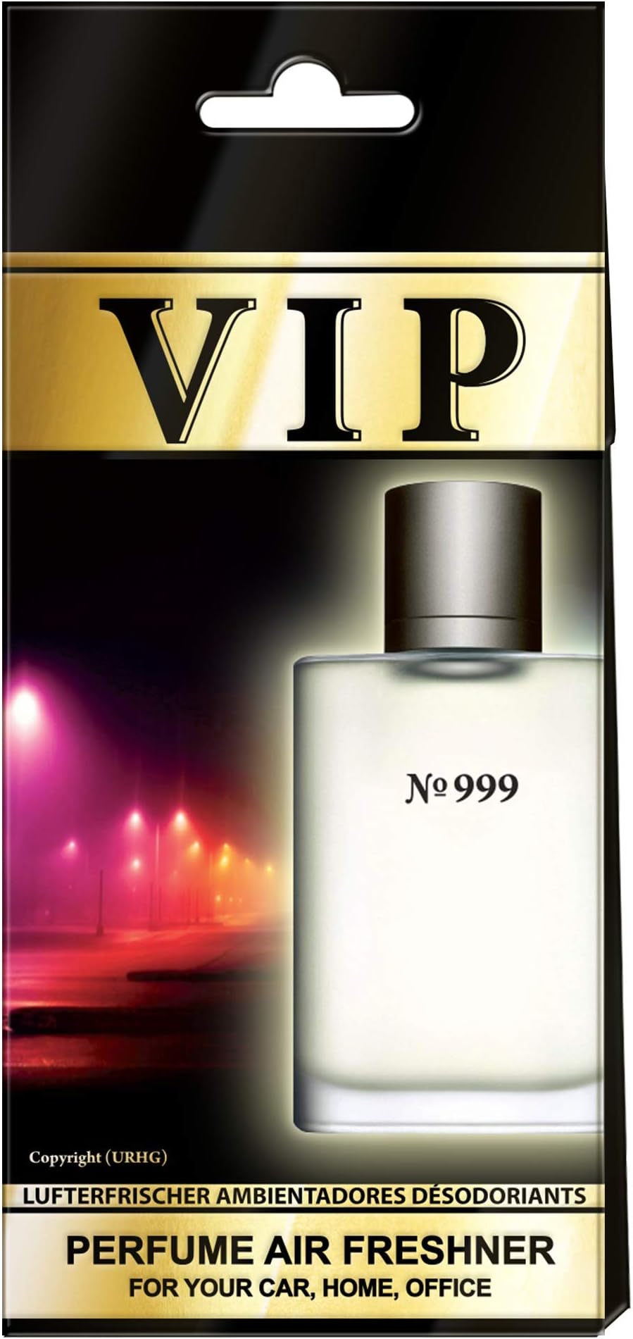 5 x VIP MIXED PERFUME CAR & HOME AIR FRESHENERS + 1 FREE CAR FRESHENER