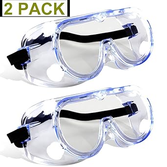 splash resistant safety goggles