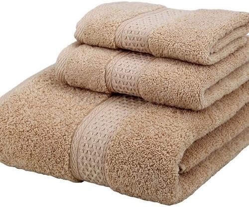Set Of 3 Piece 100% Cotton Washcloth Face Hand Bath Sheet Bathroom Towels Luxury Quick Dry