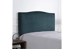 CSYBYW Velvet Bed Headboard Cover for Queen King Full Size,Stretch Headboard Slipcover Soft Dustproof Protector Cover Bed Head Cover for Bedroom(25# Peacock Green,180cm(71''))