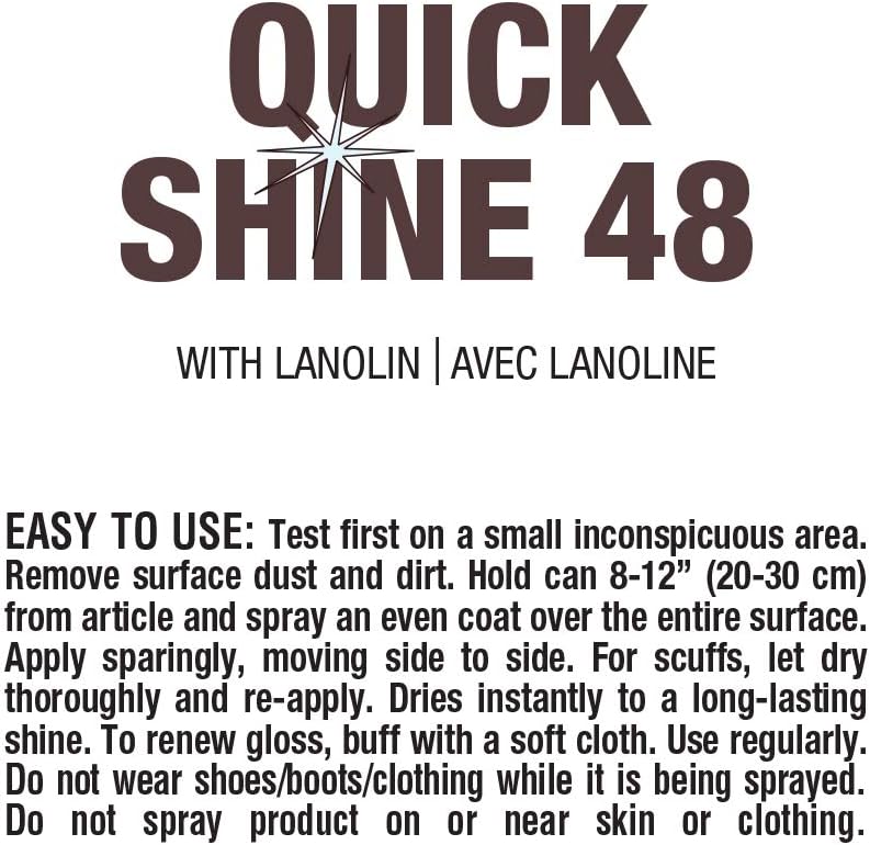 Moneysworth & Best Shoe Care Quick Shine 48, 14-Ounce: Sports & Outdoors