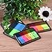 SIQUK 1560 Pieces Pop-up Index Tabs Page Markers Sticky Neon Page Flags Tabs Polka Dots and Stripes Index Flag Tabs for Marking, 20 Sets