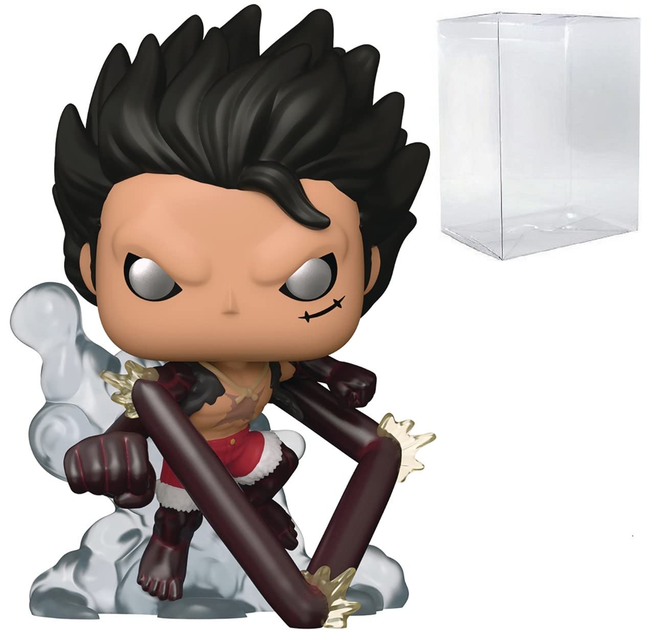 POP One Piece - Snake-Man Luffy Funko Vinyl Figure (Bundled with Compatible Box Protector Case), Multicolor, 3.75 inches