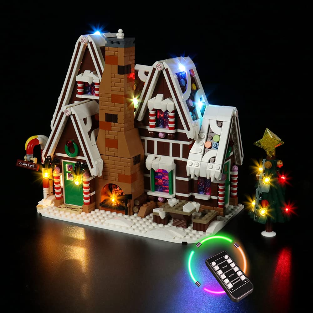 LED Lighting Kit for Lego Gingerbread House,Light Set Compatible with Lego 10267 Building Blocks Model,Creative Christmas Xmas Gifts(Only Light Set) (Remote Control) — image 1