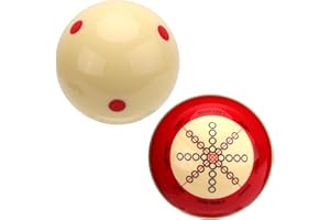 2pcs Billiard Training Cue Ball, Pool Training Balls Billiards Practice Accessories Billiards Training Pool Table Training Re