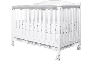 KIDJOY 3 PCS Bed RailGuard Cover, Fits 52" x 28" Full-Size Narrow Rail Bed, Soft Anti-Collision Strip Corner Cover in Cotton Fabrics, Protect Baby Teeth and Save Rails, Rail Edge Protector Strip, Grey