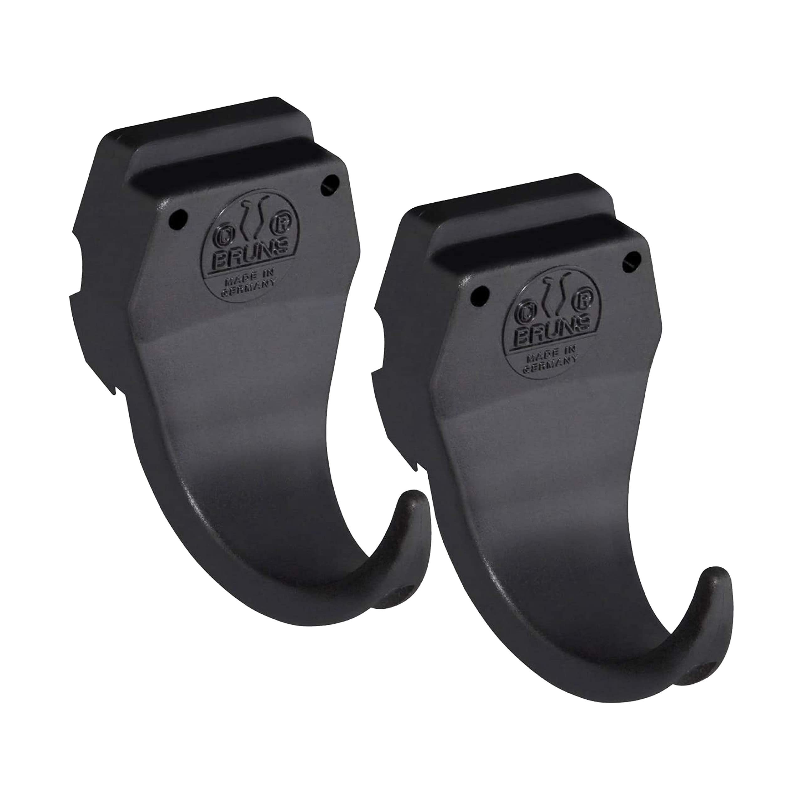 Pack Of 2 Original BRUNS Tool Tidy Hooks, High Strength & Durable, Can Be Fixed Individually Or Added To A Bruns Rack For Additional Storage. Wide Gape (50mm).