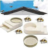 Bee Hive Entrance Feeder - Includes Lids, Fits Most Small Mouth Canning Feeder and Waterer (2 Pack)