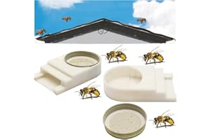 LOHAS SELECT Bee hive Entrance Feeder,Entrance Bee Feeder, Bee Feeder for Beehives Includes Lids Fits Most Small Mouth Canning Feeder and Waterer(2 Pack)