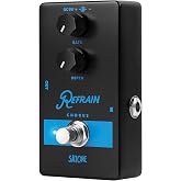 Satone S802 Refrain Chorus Electric Guitar Effect Pedal - Warm and Vintage Preset Chorus Acoustic Metal Pedal with True Bypass