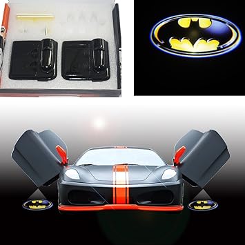 Spoya 3D Batman Escudo Inalámbrico Magnético Puerta de Coche LED ...