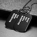 Oidea Mens High Polished Double Army Dog Tag Pendant Necklace,Black,27 Inch Chain Included