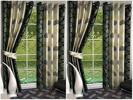 Buy K Decor Set 0f 4 Beautiful Polyester Window Curtains Wtr4 063