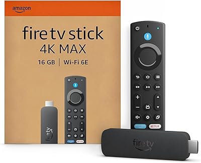Amazon Fire TV Stick 4K Max, unterstützt Streaming über Wi-Fi 6E, Ambient-TV