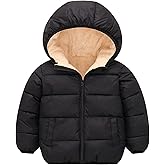 BFUSTYLE Toddler Winter Coats Hooded Infants Fleece Jacket Thickened Jacket for Baby Girls Boys 1-5T