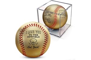 MAKEABALL Father's Day Baseball with Display Cube! | Choose from Custom with Pictures or Non-Custom | Best Personalized Photo Baseball | World’s Best, 1 Dad, Husband, Grandpa or First