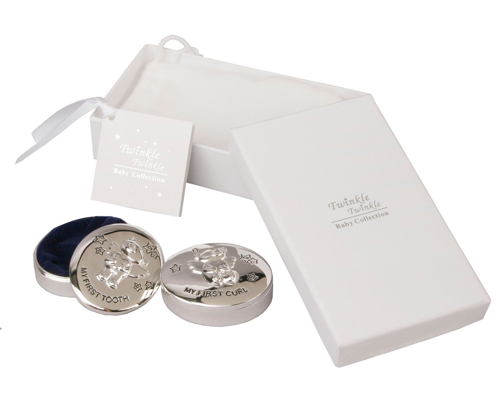 Twinkle Twinkle Silverplated First Tooth First Curl Box