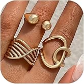 HUASAI Chunky Rings for Women Gold Rings for Women Stackable Ring Statement Gothic Ring Vintage Trendy Jewelry Gifts 2025