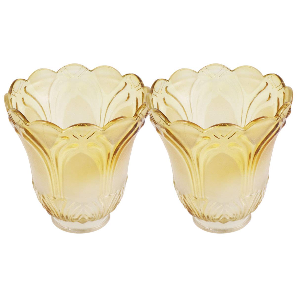 Minkissy Glass Lampshade Replacement, Bell Glass Lamp Shade Replacement Floor Lamp Shade for Living Room Bedroom