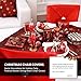 AMFOCUS Christmas Dining Chair Slipcovers Back Covers Decoration, Set of 6