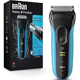 Braun Electric Series 3 Razor with Precision Trimmer, Rechargeable, Wet & Dry Foil Shaver for Men, 45 Minute Runtime, MicroCo