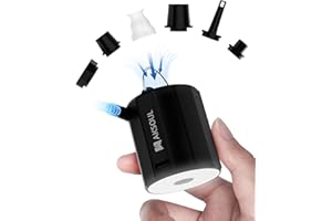 AKSOUL Portable Air Pump for Inflatables: Electric Pumps for Air Mattress Air Bed Pool Floats Raft (Basic & Tiny & Upgraded)